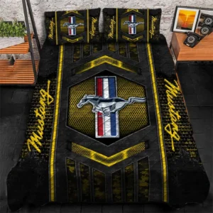 Ford Mustang Bedding Set, Gift For Ford Mustang Lovers, Gift For Him, Husband, Boyfriend CAR1790317024 - Yellow