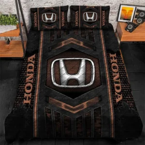 Honda Bedding Set, Gift For Honda Lovers, Gift For Him, Husband, Boyfriend CAR1790317029 - Brown