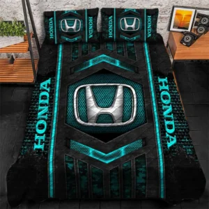 Honda Bedding Set, Gift For Honda Lovers, Gift For Him, Husband, Boyfriend CAR1790317029 - Cyan