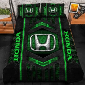 Honda Bedding Set, Gift For Honda Lovers, Gift For Him, Husband, Boyfriend CAR1790317029 - Green