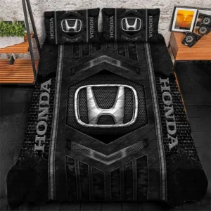 Honda Bedding Set, Gift For Honda Lovers, Gift For Him, Husband, Boyfriend CAR1790317029 - Grey