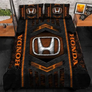 Honda Bedding Set, Gift For Honda Lovers, Gift For Him, Husband, Boyfriend CAR1790317029 - Orange