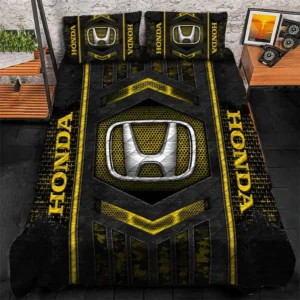 Honda Bedding Set, Gift For Honda Lovers, Gift For Him, Husband, Boyfriend CAR1790317029 - Yellow