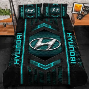 Hyundai Bedding Set, Gift For Hyundai Lovers, Gift For Him, Husband, Boyfriend CAR1790317031 - Cyan
