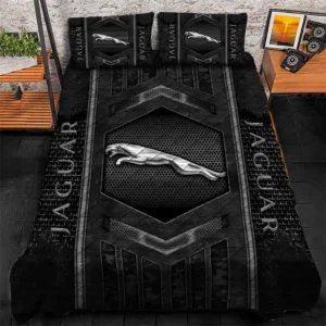 Jaguar Cars Bedding Set, Gift For Jaguar Cars Lovers, Gift For Him, Husband, Boyfriend CAR1790317033 - Grey