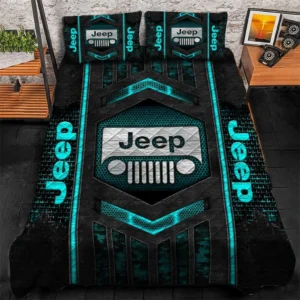 Jeep Bedding Set, Gift For Jeep Lovers, Gift For Him, Husband, Boyfriend CAR1790317034 - Cyan