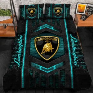 Lamborghini Bedding Set, Gift For Lamborghini Lovers, Gift For Him, Husband, Boyfriend CAR1790317036 - Cyan