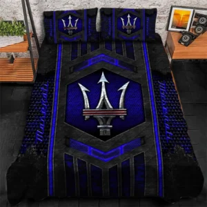 Maserati Bedding Set, Gift For Maserati Lovers, Gift For Him, Husband, Boyfriend CAR1790317041 - Blue