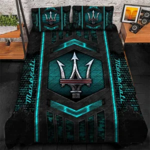 Maserati Bedding Set, Gift For Maserati Lovers, Gift For Him, Husband, Boyfriend CAR1790317041 - Cyan