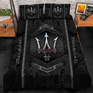 Maserati Bedding Set, Gift For Maserati Lovers, Gift For Him, Husband, Boyfriend CAR1790317041 - Grey