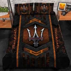 Maserati Bedding Set, Gift For Maserati Lovers, Gift For Him, Husband, Boyfriend CAR1790317041 - Orange