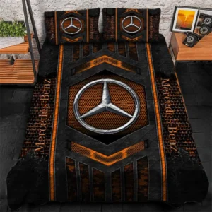 Mercedes Benz Bedding Set, Gift For Mercedes Benz Lovers, Gift For Him, Husband, Boyfriend CAR1790317043 - Orange
