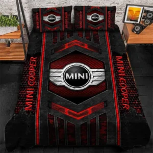 Mini Cooper Bedding Set, Gift For Mini Cooper Lovers, Gift For Him, Husband, Boyfriend CAR1790317045 - Red