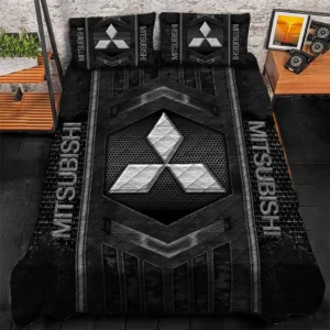 Mitsubishi Bedding Set, Gift For Mitsubishi Lovers, Gift For Him, Husband, Boyfriend CAR1790317046 - Grey