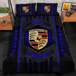 Porsche Bedding Set, Gift For Porsche Lovers, Gift For Him, Husband, Boyfriend CAR1790317055 - Blue