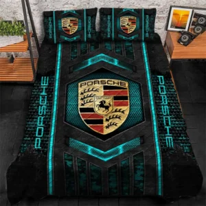 Porsche Bedding Set, Gift For Porsche Lovers, Gift For Him, Husband, Boyfriend CAR1790317055 - Cyan
