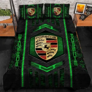 Porsche Bedding Set, Gift For Porsche Lovers, Gift For Him, Husband, Boyfriend CAR1790317055 - Green