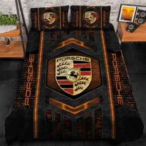 Porsche Bedding Set, Gift For Porsche Lovers, Gift For Him, Husband, Boyfriend CAR1790317055 - Orange