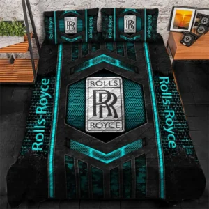 Rolls Royce Bedding Set, Gift For Rolls Royce Lovers, Gift For Him, Husband, Boyfriend CAR1790317058 - Cyan