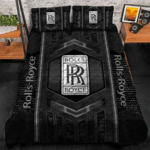 Rolls Royce Bedding Set, Gift For Rolls Royce Lovers, Gift For Him, Husband, Boyfriend CAR1790317058 - Grey