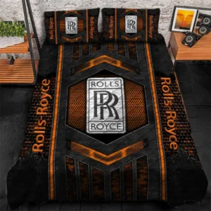 Rolls Royce Bedding Set, Gift For Rolls Royce Lovers, Gift For Him, Husband, Boyfriend CAR1790317058 - Orange