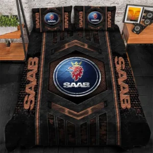 SAAB Bedding Set, Gift For SAAB Lovers, Gift For Him, Husband, Boyfriend CAR1790317059 - Brown