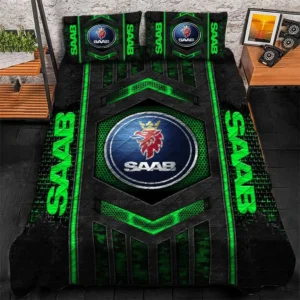 SAAB Bedding Set, Gift For SAAB Lovers, Gift For Him, Husband, Boyfriend CAR1790317059 - Green