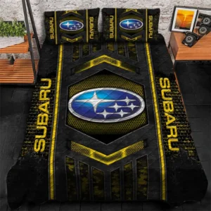Subaru Bedding Set, Gift For Subaru Lovers, Gift For Him, Husband, Boyfriend CAR1790317065 - Yellow