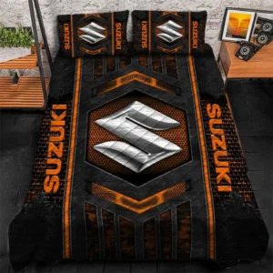 Suzuki Bedding Set, Gift For Suzuki Lovers, Gift For Him, Husband, Boyfriend CAR1790317066 - Orange