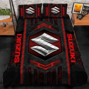 Suzuki Bedding Set, Gift For Suzuki Lovers, Gift For Him, Husband, Boyfriend CAR1790317066 - Red