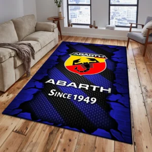 Abarth Rug, Gift For Abarth Lovers, Gift For Him, Husband, Boyfriend CAR18403172500 - Blue