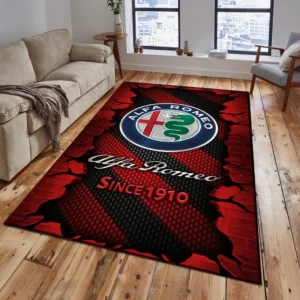 Alfa Romeo Rug, Gift For Alfa Romeo Lovers, Gift For Him, Husband, Boyfriend CAR18403172502 - Red