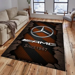 Mercedes AMG Rug, Gift For Mercedes AMG Lovers, Gift For Him, Husband, Boyfriend CAR18403172504 - Brown