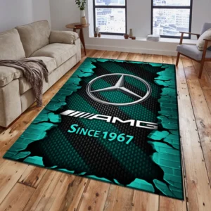 Mercedes AMG Rug, Gift For Mercedes AMG Lovers, Gift For Him, Husband, Boyfriend CAR18403172504 - Cyan