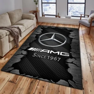 Mercedes AMG Rug, Gift For Mercedes AMG Lovers, Gift For Him, Husband, Boyfriend CAR18403172504 - Grey