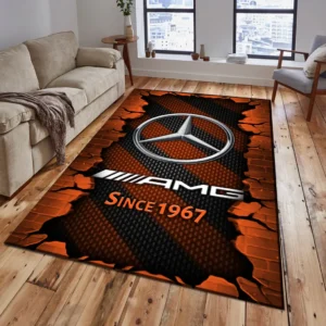Mercedes AMG Rug, Gift For Mercedes AMG Lovers, Gift For Him, Husband, Boyfriend CAR18403172504 - Orange
