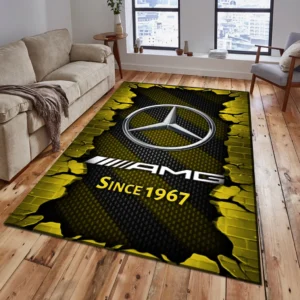 Mercedes AMG Rug, Gift For Mercedes AMG Lovers, Gift For Him, Husband, Boyfriend CAR18403172504 - Yellow
