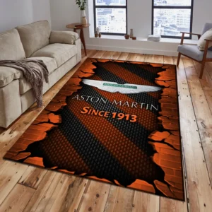Aston-Martin Rug, Gift For Aston-Martin Lovers, Gift For Him, Husband, Boyfriend CAR18403172505 - Orange