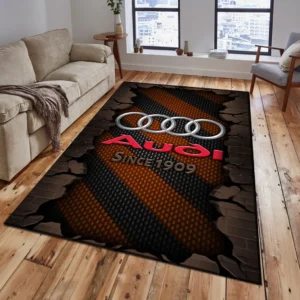 Audi Rug, Gift For Audi Lovers, Gift For Him, Husband, Boyfriend CAR18403172506 - Brown