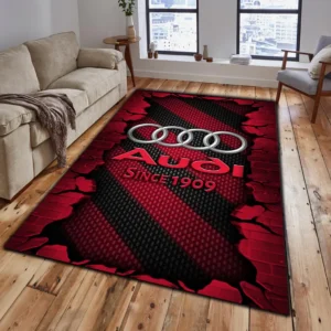 Audi Rug, Gift For Audi Lovers, Gift For Him, Husband, Boyfriend CAR18403172506 - Red