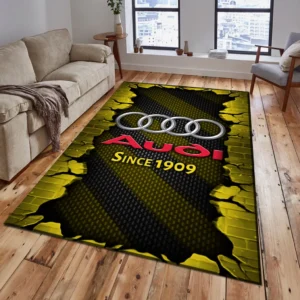 Audi Rug, Gift For Audi Lovers, Gift For Him, Husband, Boyfriend CAR18403172506 - Yellow