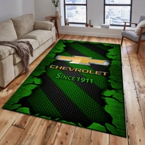 Chevrolet Rug, Gift For Chevrolet Lovers, Gift For Him, Husband, Boyfriend CAR18403172519 - Green