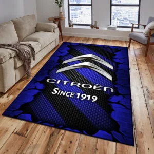 Citroen Rug, Gift For Citroen Lovers, Gift For Him, Husband, Boyfriend CAR18403172521 - Blue