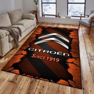 Citroen Rug, Gift For Citroen Lovers, Gift For Him, Husband, Boyfriend CAR18403172521 - Orange