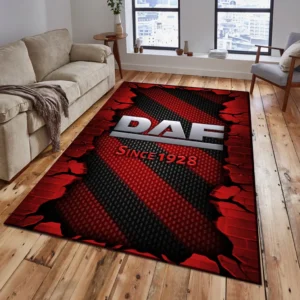 DAF Rug, Gift For DAF Lovers, Gift For Him, Husband, Boyfriend CAR18403172525 - Red