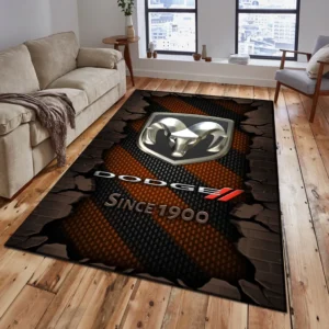 Dodge Rug, Gift For Dodge Lovers, Gift For Him, Husband, Boyfriend CAR18403172528 - Brown
