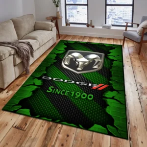 Dodge Rug, Gift For Dodge Lovers, Gift For Him, Husband, Boyfriend CAR18403172528 - Green