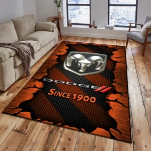 Dodge Rug, Gift For Dodge Lovers, Gift For Him, Husband, Boyfriend CAR18403172528 - Orange