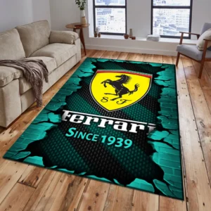 Ferrari Rug, Gift For Ferrari Lovers, Gift For Him, Husband, Boyfriend CAR18403172529 - Cyan
