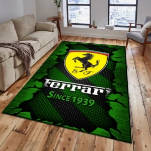 Ferrari Rug, Gift For Ferrari Lovers, Gift For Him, Husband, Boyfriend CAR18403172529 - Green